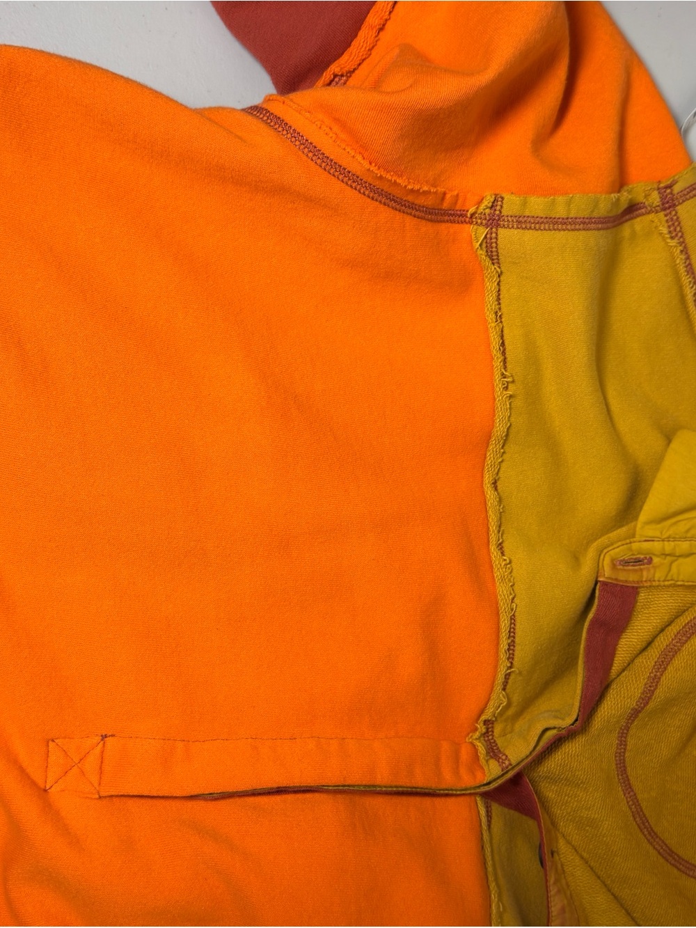 Free People Colorblock Rugby Pullover - Yellow, Orange, Rust - Picture 8 of 12